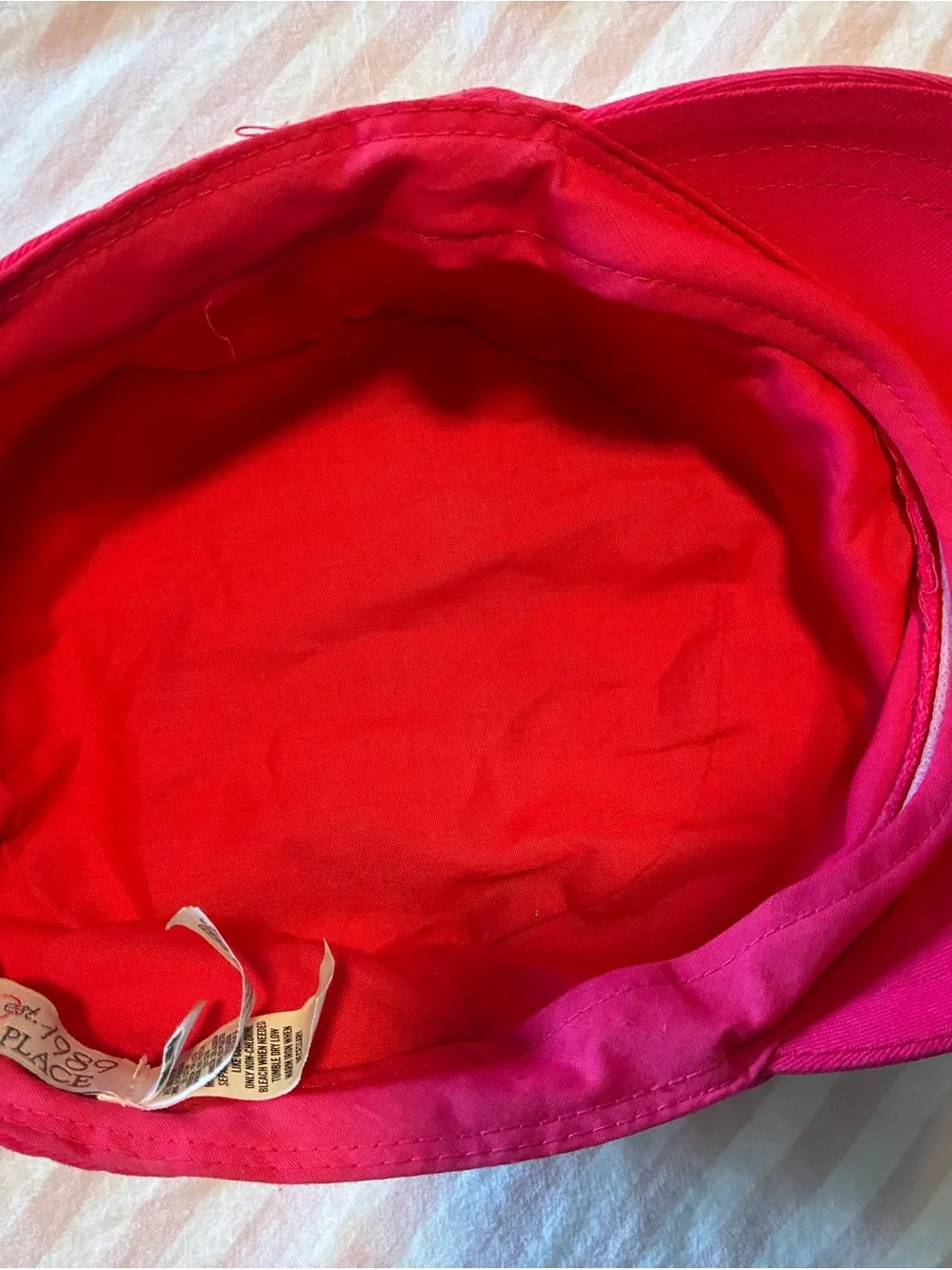 Kids Red Cotton Cap - Unbranded